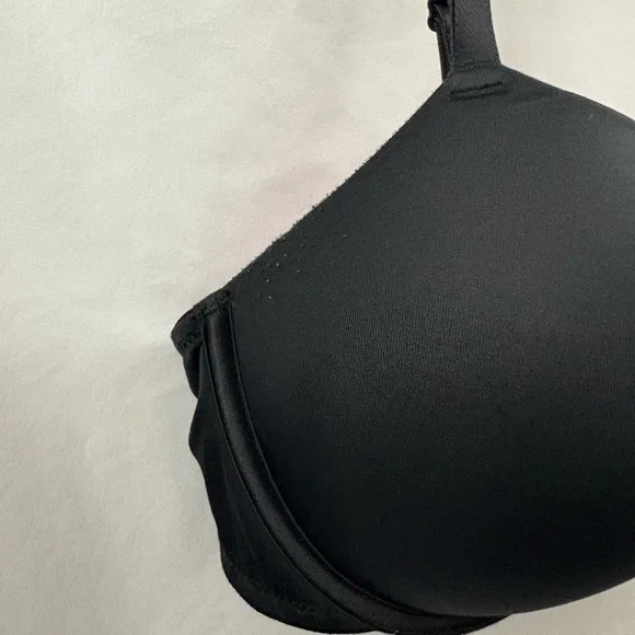PINK Victoria's Secret Black Wear Everywhere Super Push Up Bra Sz 36C - Picture 5 of 13